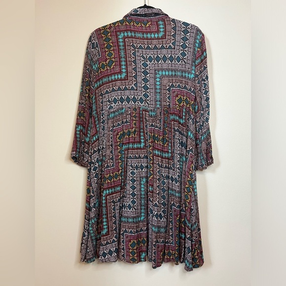 Uncle Frank Multicolor Geometric Midi Dress - Picture 7 of 7